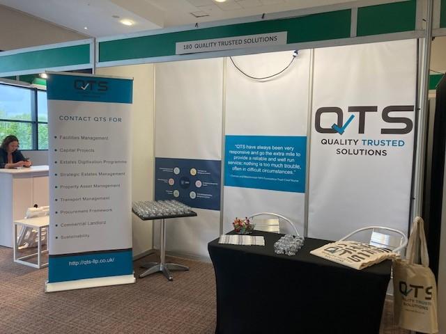 QTS booth at event